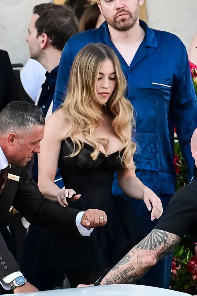 Sydney Sweeney Stuns in Glamorous Gown at Bezos & Sánchez's Luxe Pajama Party in Venice